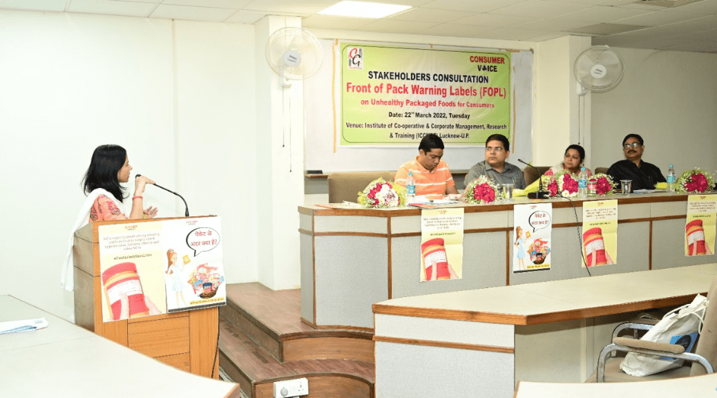  Stakeholders consultation on ‘Front of Pack Warning Labels (FOPL) on Unhealthy Packaged Foods in Lucknow