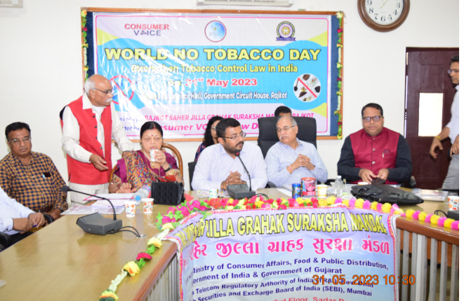 Workshop in Gujarat on World No Tobacco Day