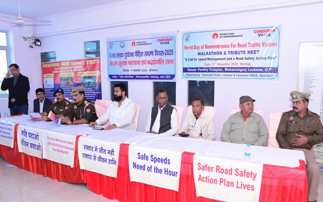 World Day of Remembrance for Road Traffic Victims 2025 – Road Safety March in Lucknow, Uttar Pradesh