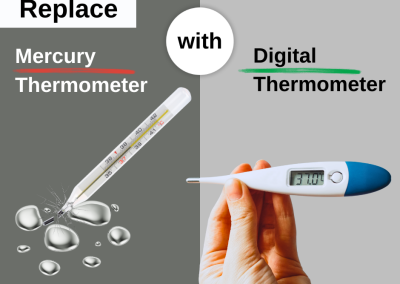 Replace Mercury Thermometers with Digital Thermometers