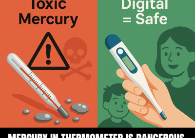 Toxic Mercury vs Digital Thermometer