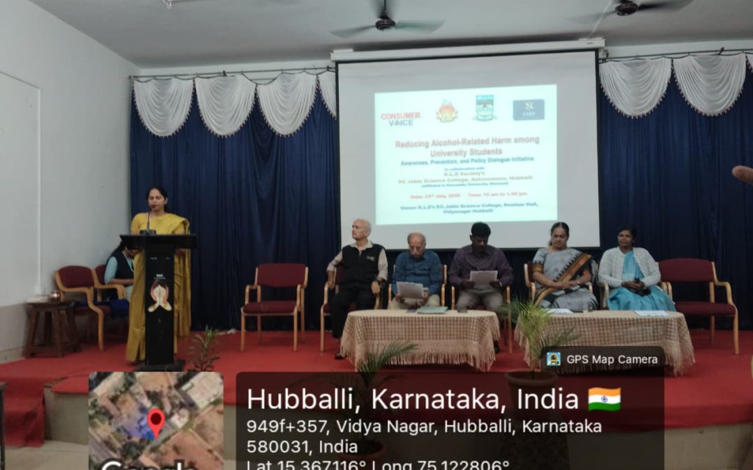 Reducing Alcohol-Related Harm Among University Students: Awareness, Prevention and Policy Dialogue in Hubbali