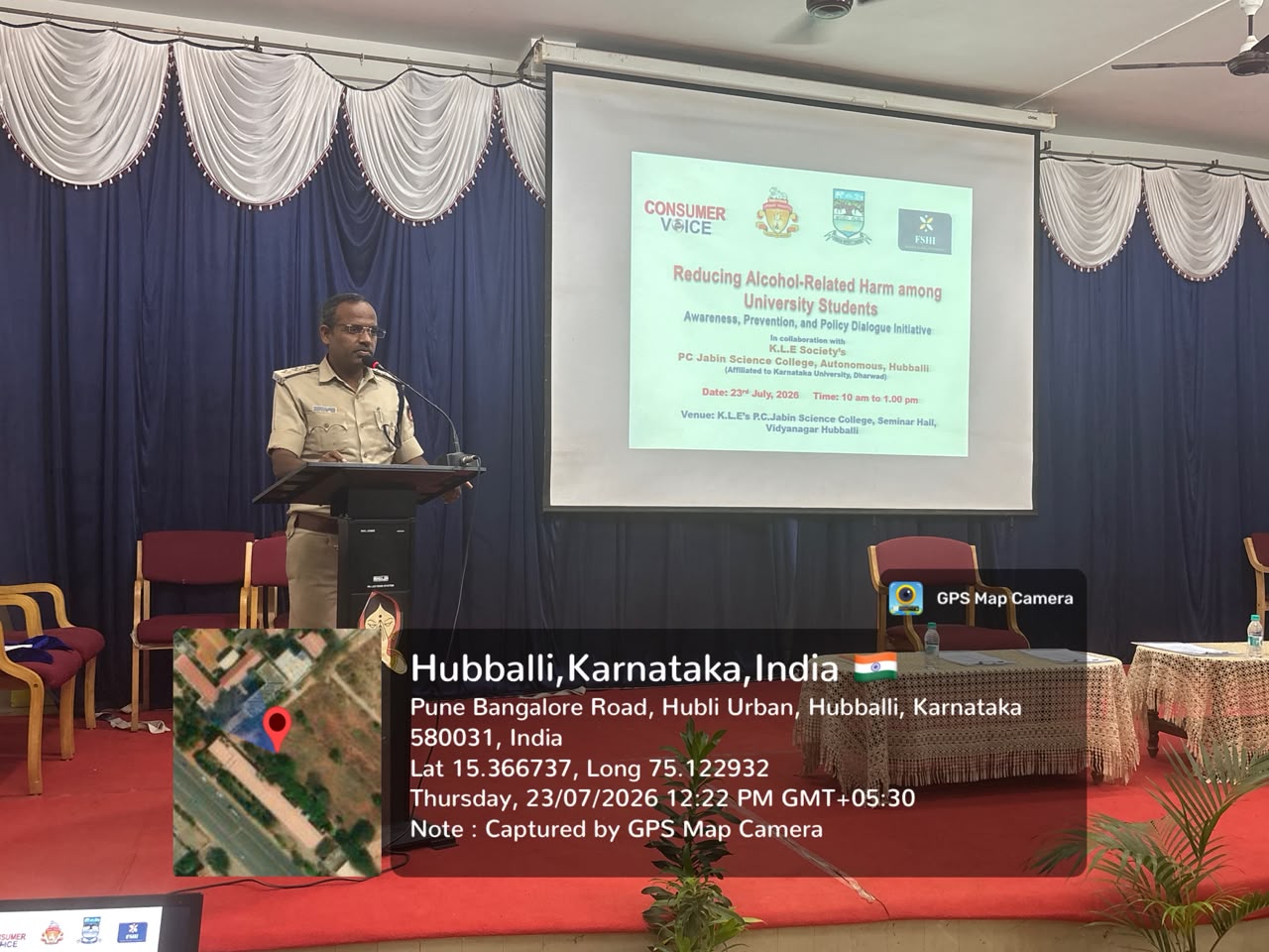 workshop on reducing alcohol Hubbali img1